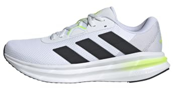 adidas Hombre Galaxy 7 Running Shoes, FTWR White/Core Black/Solar Slime, 44 EU