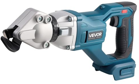 VEVOR Cisaille à Tôle, 20 V CC, Cisaille à Métaux sans Fil, avec Tête Pivotante 360°, Double Lame, pour Couper Acier Galvanisé 1,22 mm, Acier Inoxydable 1 mm, Aluminium, Plastique, Carton, 2800 SPM