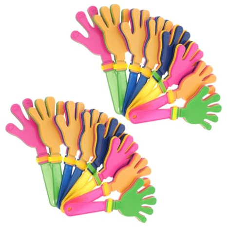 SMASOLO 36 Piezas de Matracas de Plástico para Fiestas y Eventos Deportivos, Fáciles de Agarrar y Ligeras para Niños y Adultos en Celebraciones Color Aleatorio