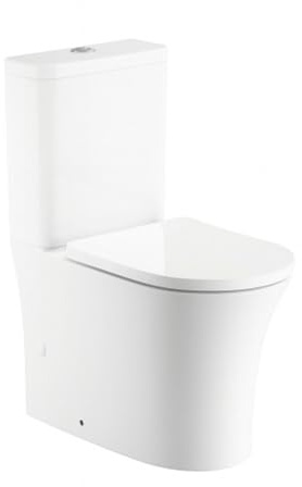 BAIKAL Inodoro PMR. Inodoro Adaptado. WC Movilidad Reducida. Asiento a Mayor Altura que Facilita Sentarse y Levantarse. Cómodo y Seguro para Personas Mayores