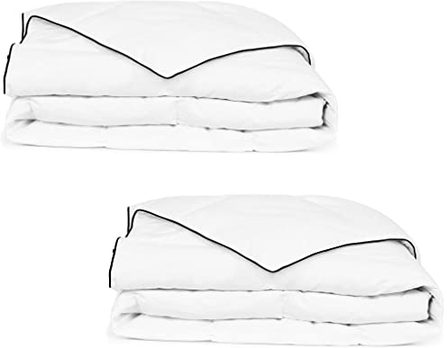 vidaXL 2X Daunendecke Winter 135x200cm Bettdecke Steppdecke Decke Daunenbett