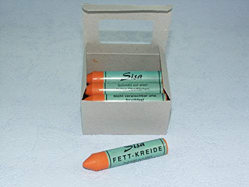 12 Stück Reifenkreide ORANGE Durchmesser 17,5mm, Länge ca. 9,3cm