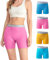 wirarpa Radlerhose Damen Baumwolle Boxershorts Hose unter Kleid Radler Lange Unterhose Mehrfarbig 4er Pack Größe XL