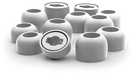 Okuli 12 x Écouteurs en Silicone Embouts d'oreilles pour Samsung Galaxy Buds Pro 1 Casque Écouteurs en Blanc