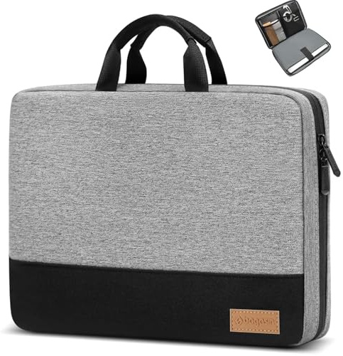 Bagasin Custodia Borsa Porta PC, 14 Pollici Sleeve per Laptop TSA Resistente all'Acqua, Borsa/Caso da Trasporto per Computer Compatibile con MacBook, HP, Dell, Lenovo, Asus Notebook