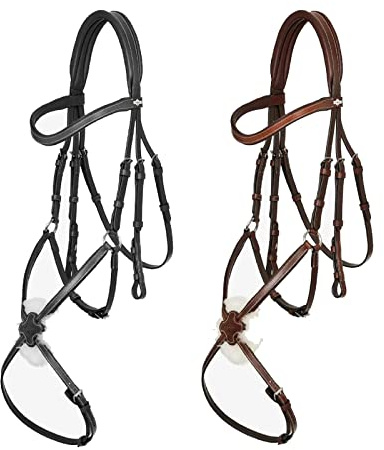 LeMieux Arika Grackle Bridle - Havana/Silver Full