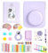 Aisnyho 12 in 1 Accessories Kit for Fujifilm Instax Mini 12 Instant Camera with Camera Case+Photo Album & Frames+DIY Sticker+Selfie Lens+Wall Hanging Frame+Colored Filter (Lilac Purple)