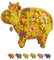 netproshop Spardose Kuh aus Keramik Pomme Pidou, Auswahl:Springtime