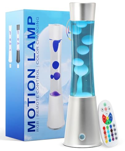KIKILIVE Liquid Motion LED Lamp - 17 Color Changing RGB Lights with Remote, Mood Lighting for Home/Office Decor