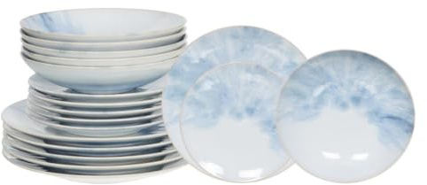 TABLE PASSION - Service d'assiettes 18 pièces Flores