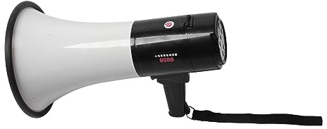 KIMISS Altavoz Portátil Megáfono Bullhorn de 40 W con Batería de Litio – de Sonido Ligero y Portátil para Eventos Al Aire Libre y Anuncios Públicos