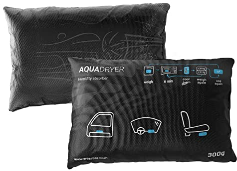 Wessper WES091 Sac de déshumidificateur réutilisable réutilisable en silice déshumidificateur pour garde-robe, voiture, chaussures de chambre à coucher, 300 g Noir