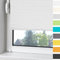 OUBO Plissee ohne Bohren Klemmfix Aluminium-Schienen,Weiß 40x200cm(BXH), Jalousie Easyfix Faltrollo mit Klemmträger Sonnenschutz und Sichtschutz lichtdurchlässig Rollo für Fenster & Tür