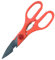 3 in 1 Heavy Duty Stainless Steel Kitchen Scissor, Cooking Scissors, Multi-Purpose Kitchen Shears for for Meat Poultry Herbs Cutting, Bottle Jar Opener and Nut Cracker (Orange)