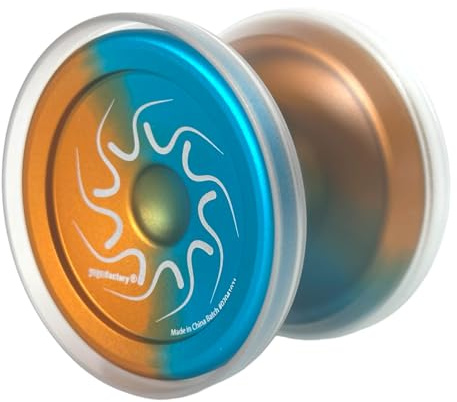 Nine Dragons YoYo (Aqua Orange Fade with Clear CAPS)
