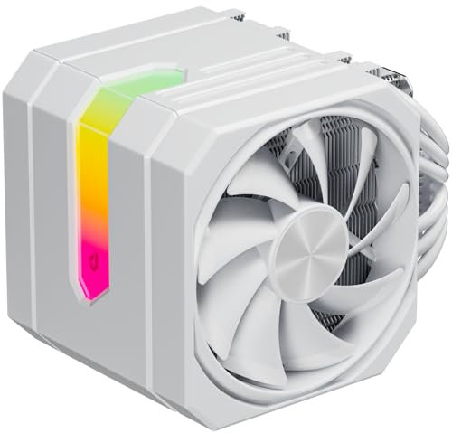 upHere gaming ARGB Refroidisseur CPU,Double Towers 6 Heat Pipes,CPU Cooler,120MM Ventilateur PC,Sans Enlever le Ventilateur pour l'installer,CPU Cooler,pour Ventirad AM4 AM5/Intel 2011/2066,up2TC6