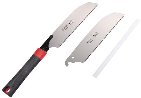 Giapponese sega a mano tirare sega taglio a filo rasoio denti fini con 8 pollici (200 mm) -SK-5 lama in acciaio per la lavorazione del legno