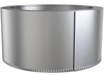 FIVMEN Rabattkant metall, 20 m, rabattkant, galvaniserad med tandade kanter, metall, klippkant, palisade, trädgårdsstaket, höjd 15 cm, silver