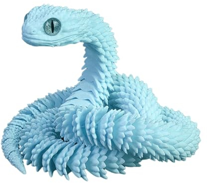 Hogvinnatil Jouet Anti-Stress en Forme de Serpent imprimé en 3D pour Adultes, Femmes, Hommes, et Adolescents
