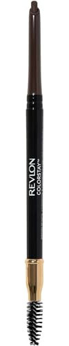 Revlon Colorstay Eyebrow Pencil, Dual Ended With Spoolie Brush & Angled Tip Applicator (0.06g) Waterproof & Longwearing, Dark Brown (220) Unisex