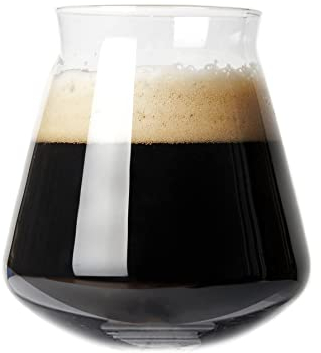 Stemless Teku 8.5-ounce Barrel Aged Beer Glass - Craft Beer Tulip Taster or Small Pour Glasses - Doubles as a Bourbon or Whiskey Snifter Taster - Set of 2