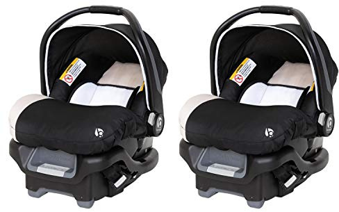 Baby Trend Ally Newborn Baby Infant Car Seat Carrier Travel System with Harness and Extra Cozy Cover for Babies up to 35 Pounds, 2 Pack, Khaki