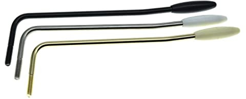 KAISH Rostfritt stål USA tråd tremolo trem arm whammy bar passar amerikansk/mexikansk standard eller vintage strat nickel/svart/guld med 3 spetsar