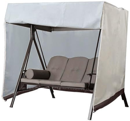 Uposao Cubierta De Balancín De Jardín De 2 Plazas, 210D Oxford Impermeable Lona De Balancín Anti-UV Cubierta Protectora De Protección De Columpio Exterior Protector