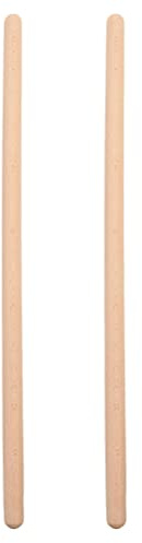 LUOZZY 2Pcs Yoga Sticks for Back and Posture Wooden Yoga Sticks Stretching Tool Humpback Correction Sticks Multipurpose Pranayama Stick