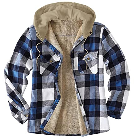 Giacca da boscaiolo da uomo Camicia imbottita trapuntata a quadri Camicia da uomo Cardigan lavorato a maglia Maglione Camicia termica Giacca comoda Felpa foderata Giacca da uomo Giacc
