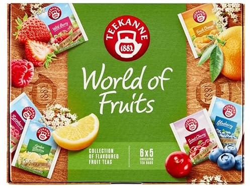 Teekanne World of Fruits Fruit Tea Selection Box 6 Flavours 5 Teabags of Each 2022