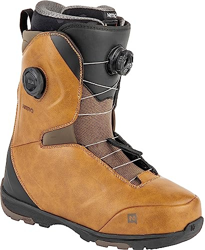 Nitro Herren Club BOA Dual All Mountain Freeride Freestyle Schnellschnürsystem Boot Snowboardboot, Brown, MP 27.5 // EU 42 // US 9,5