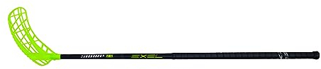Exel | Floorball Schläger/Unihockey Stock Sharp, Black, High Level Composite/Glassfibre (rechte Hand Oben, Linksauslage, Schaftlänge 92 cm, Gesamtlänge 103 cm)