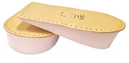 Vaya Medical Nivello Talonnettes orthopédiques 5 mm Soulèvement du talon pour chaussures en peau de mouton Coussinets de talon Talon Semelle orthopédique Semelles intérieures 1 paire Marron 35-37
