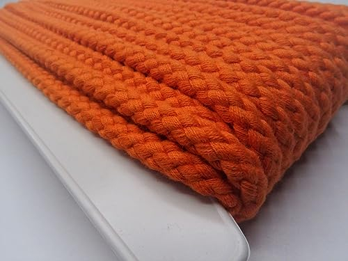Die Stofftante Kordel Hoodiekordel 8mm Baumwolle | ab 1 m | Meterware | viele Farben (orange)