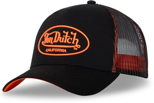 Von Dutch Neon Logo Trucker KepsDutch Damer/Herrar - keps basebollkeps meshkeps Snapback, med skärm, skärm Sommar-Vinter Vår Sommar Höst Vinter