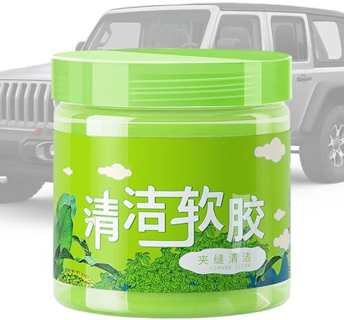 Imtrub Gel de limpieza de coche, limpiador de gel de fuerte viscosidad, limpiador de ventilación de coche, gel removedor de detalles de automóvil portátil para limpieza de teclado de computadora de