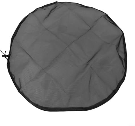 6Pcs Water Butt Net Cover, Pratica Copertura di Protezione Dell'acqua Pioggia Coperchio di Protezione Dell'acqua Pioggia Rete di Protezione Con Cavo Per 60CM Contenitori