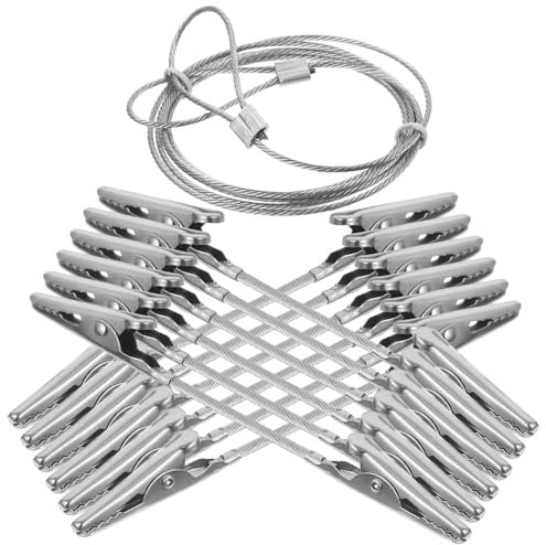 VALICLUD Morsetti estremità in Filo Clip per per Appendere Foto Parete Fermagli per da Parete Adatti per Documenti e Decorazioni da