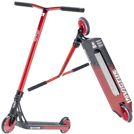 Root Industries Invictus Complete Pro Scooter – 120mm Honeycore Wheels, Chromolite Bars, HIC Compression & Cut-Out Deck (Burnt Red)