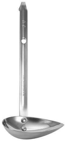 WEKADRIN Cuchara de Acero Inoxidable para Salsas Cucharilla Plateada de Mesa Utensilio de Cocina Seguro y Resistente para Servir Aperitivos y Sopas