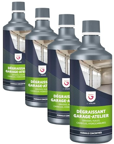 Gerlon – Degraissant 1L Moteur & Atelier Spécial Professionnel pour la Mécanique – Voiture, chaîne Velo et Moto (Lot de 4)
