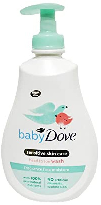 Dove Baby Sensitive Moisture Head to Toe Wash, 400ml