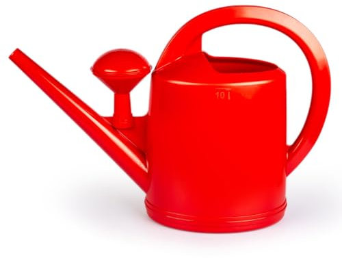 Pflanzen Kölle Stöckli Gießkanne, rot, mit Brausekopf, Kunststoff