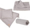 roba Organic Geschenkset Lil Planet - Baby Bettwäsche, Spannbettlaken & Babydecke - Bio Baumwolle - GOTS zertifiziert - Geschenk zur Geburt - Grau