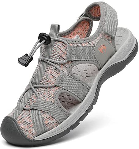 Dannto Sandalias Deportivas Mujer para Verano Exterior Senderismo Ligeras Antideslizantes Trekking Deportivas Casuales Sandalias de Playa