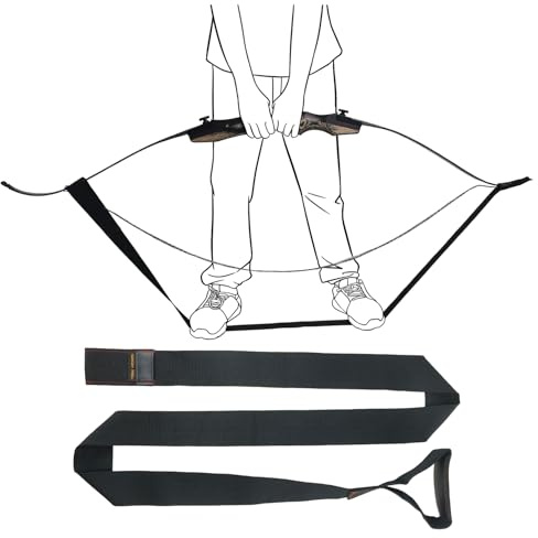 longbowmaker Premium Polyester Bow Stringer Tool - Effortless, Safe, and Quick Stringing for Traditional Recurve Bow - Must-Have Accessory for Archery Enthusiasts.