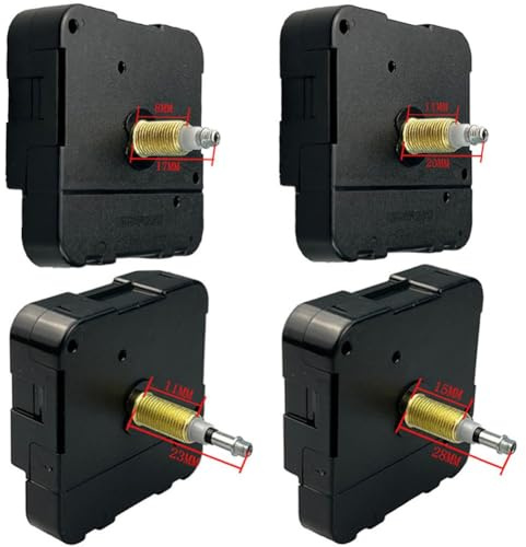 Horloge murale conçue pour les projets créatifs avec pointeur en métal et écrou dans le colis (23 mm)