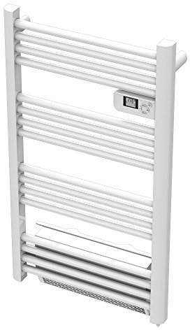 Cayenne Radiateur Sèche-Serviette Saturne 500 W et 1000W soufflerie 1000 W, Blanc