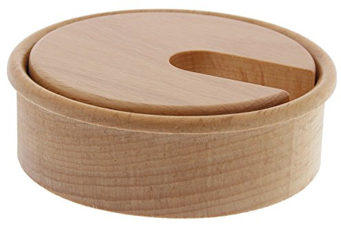 ToniTec boîte de câbles en bois, érable, chêne, hêtre, cerisier, laqué, Ø 80 mm